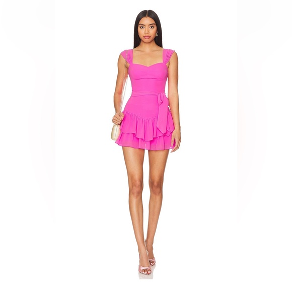 Amanda Uprichard Dresses & Skirts - Amanda Uprichard Kendra Skort Romper in Aster